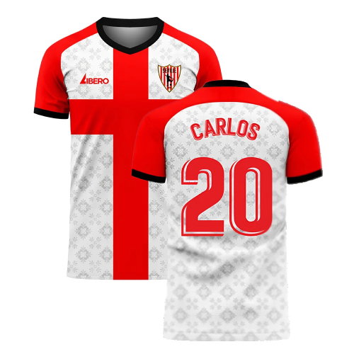 Seville 2025-2026 Home Concept Football Kit (Libero) (CARLOS 20)