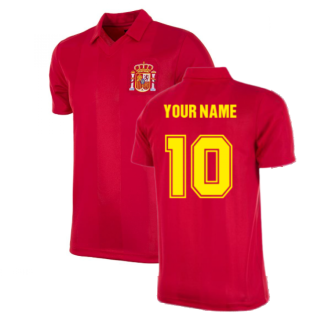 Spain 1984 Retro Football Shirt (Your Name)