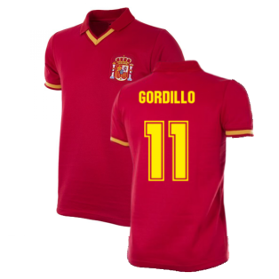 Spain 1988 Retro Football Shirt (Gordillo 11)