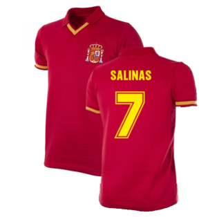 Spain 1988 Retro Football Shirt (Salinas 7)