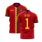 Spain 2023-2024 Home Concept Football Kit (Libero) (DE GEA 1)