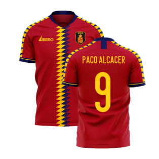 Spain 2023-2024 Home Concept Football Kit (Libero) (PACO ALCACER 9)