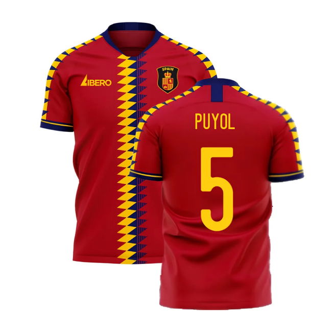 Spain 2025-2026 Home Concept Football Kit (Libero) (PUYOL 5)
