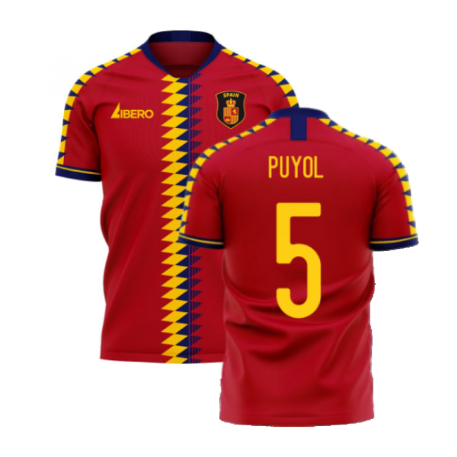 Spain 2025-2026 Home Concept Football Kit (Libero) (PUYOL 5)