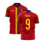 Spain 2023-2024 Home Concept Football Kit (Libero) (TORRES 9)