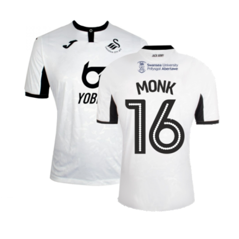 Swansea City 2019-20 Home Shirt ((Good) M) (Monk 16)