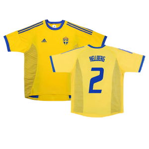 Sweden 2002-03 Home Shirt ((Very Good) S) (Mellberg 2)
