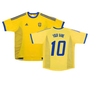 Sweden 2002-03 Home Shirt ((Very Good) S) (Your Name)
