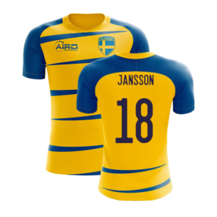 Sweden 2023-2024 Home Concept Football Kit (Airo) (JANSSON 18)