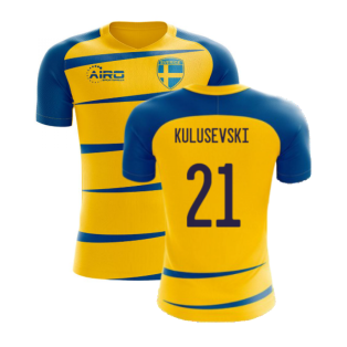 Sweden 2022-2023 Home Concept Football Kit (Airo) (KULUSEVSKI 21)