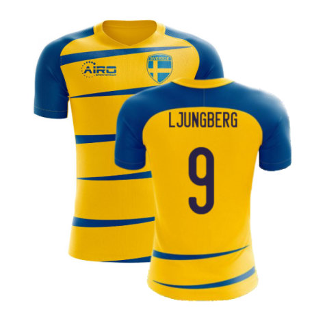 Sweden 2022-2023 Home Concept Football Kit (Airo) (LJUNGBERG 9)