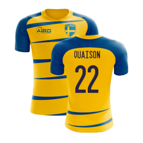 Sweden 2023-2024 Home Concept Football Kit (Airo) (QUAISON 22)