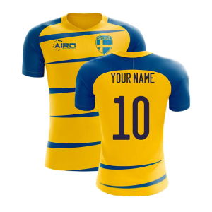 Sweden 2025-2026 Home Concept Football Kit (Airo)