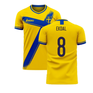 Sweden 2023-2024 Home Concept Football Kit (Libero) (EKDAL 8)