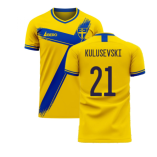 Sweden 2022-2023 Home Concept Football Kit (Libero) (KULUSEVSKI 21)