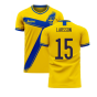 Sweden 2023-2024 Home Concept Football Kit (Libero) (LARSSON 15)