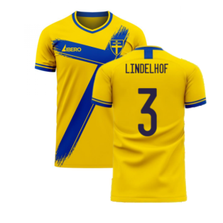 Sweden 2022-2023 Home Concept Football Kit (Libero) (LINDELHOF 3)