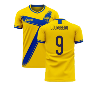 Sweden 2020-2021 Home Concept Football Kit (Libero) (LJUNGBERG 9)