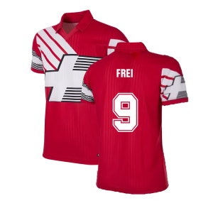 Switzerland 1990-92 Retro Football Shirt (Frei 9)