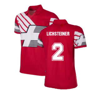 Switzerland 1990-92 Retro Football Shirt (LICHSTEINER 2)