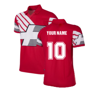 Switzerland 1990-92 Retro Football Shirt (Your Name)