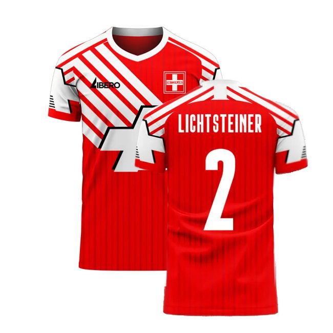 Switzerland 2025-2026 Retro Concept Football Kit (Libero) (LICHTSTEINER 2)