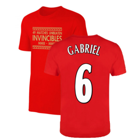 The Invincibles 49 Unbeaten T-Shirt (Red) (Gabriel 6)
