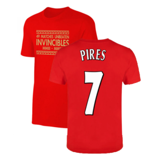 The Invincibles 49 Unbeaten T-Shirt (Red) (PIRES 7)