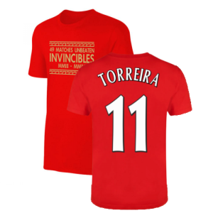 The Invincibles 49 Unbeaten T-Shirt (Red) (TORREIRA 11)