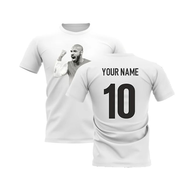 Thierry Henry Legend T-Shirt (White) (Your Name)