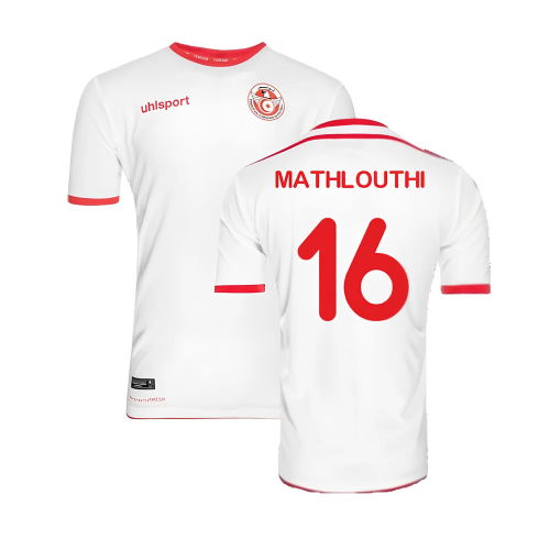 Tunisia 2018 Home Shirt ((Excellent) M) (Mathlouthi 16)