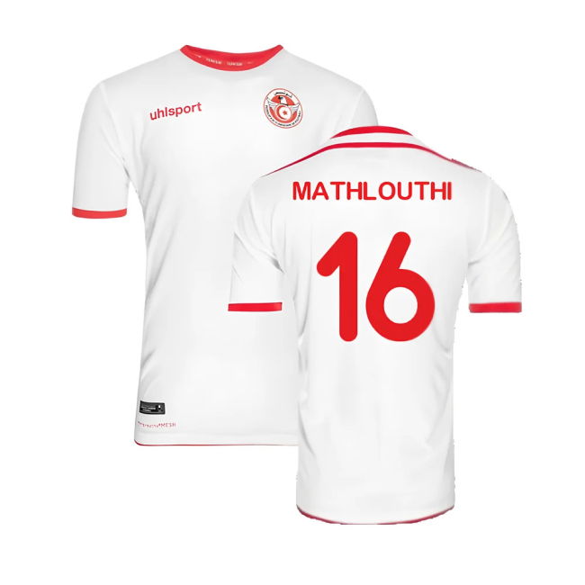 Tunisia 2018 Home Shirt ((Excellent) M) (Mathlouthi 16)