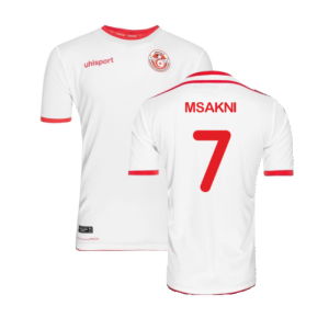 Tunisia 2018 Home Shirt ((Excellent) M) (Msakni 7)