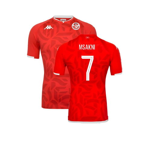 Tunisia 2021-22 Home Shirt (Excellent) (L) ((Excellent) L) (Msakni 7)