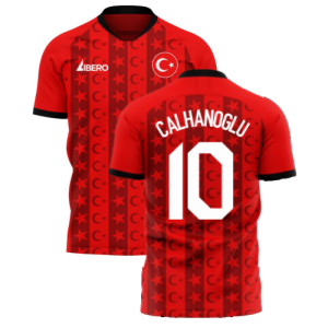 Turkey 2023-2024 Home Concept Football Kit (Libero) (CALHANOGLU 10)