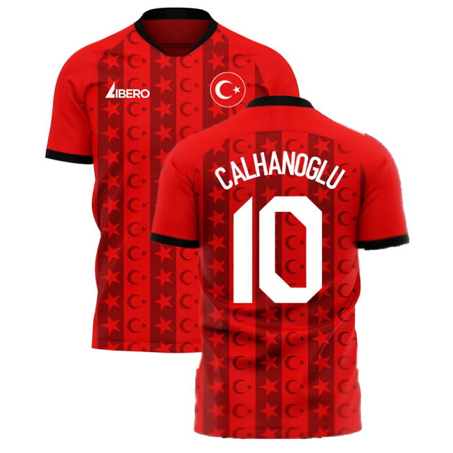 Turkey 2025-2026 Home Concept Football Kit (Libero) (CALHANOGLU 10)