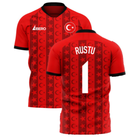Turkey 2023-2024 Home Concept Football Kit (Libero) (RUSTU 1)