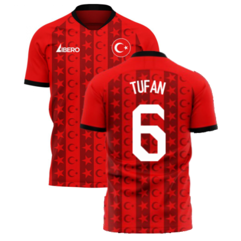 Turkey 2023-2024 Home Concept Football Kit (Libero) (TUFAN 6)