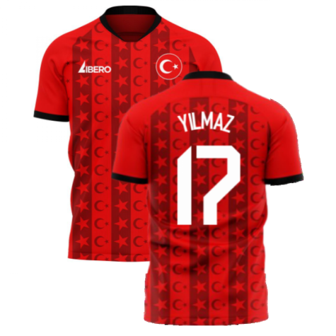 Turkey 2023-2024 Home Concept Football Kit (Libero) (YILMAZ 17)