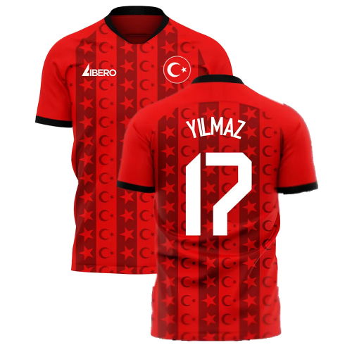 Turkey 2025-2026 Home Concept Football Kit (Libero) (YILMAZ 17)