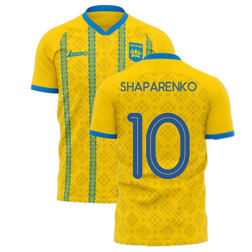 Ukraine 2025-2026 Home Concept Football Kit (Libero) (SHAPARENKO 10)
