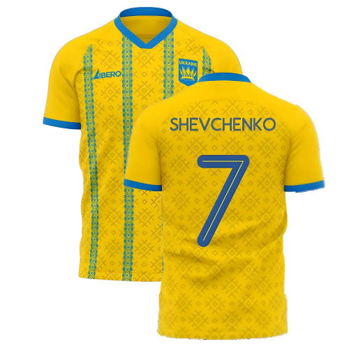 Ukraine 2025-2026 Home Concept Football Kit (Libero) (SHEVCHENKO 7)
