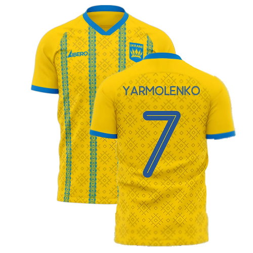 Ukraine 2025-2026 Home Concept Football Kit (Libero) (YARMOLENKO 7)