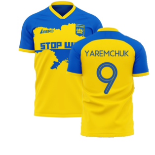 Ukraine Stop War Concept Football Kit (Libero) - Yellow (YAREMCHUK 9)