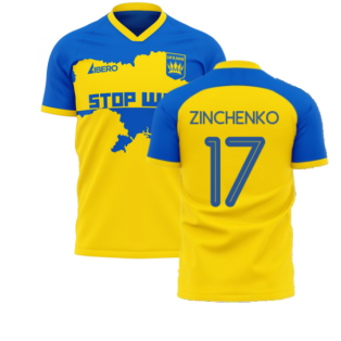Ukraine Stop War Concept Football Kit (Libero) - Yellow (ZINCHENKO 17)