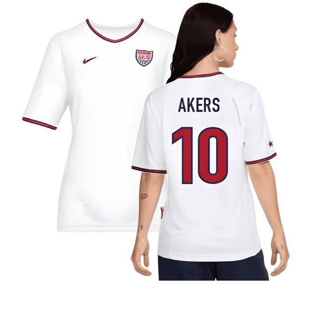 USWNT USA 1999 Reissue Home Shirt (Womens) (Akers 10)