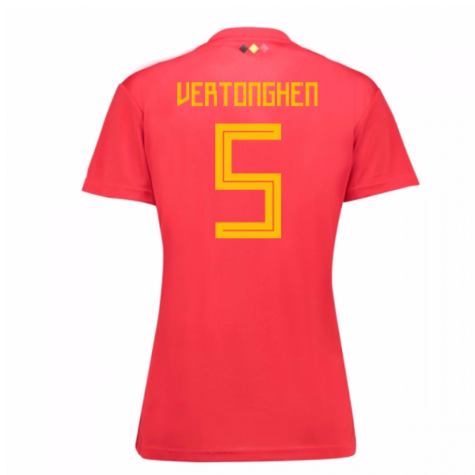 2018-19 Belgium Home Womens Shirt (Vertonghen 5)