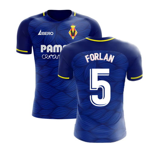 Villarreal 2025-2026 Away Concept Football Kit (Libero) (FORLAN 5)