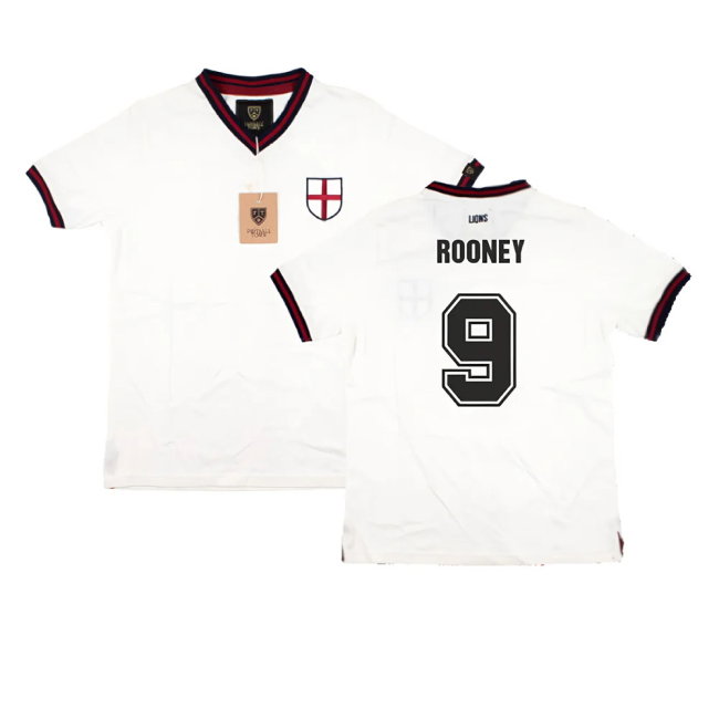 Vintage Football England Home Retro Shirt (ROONEY 9)