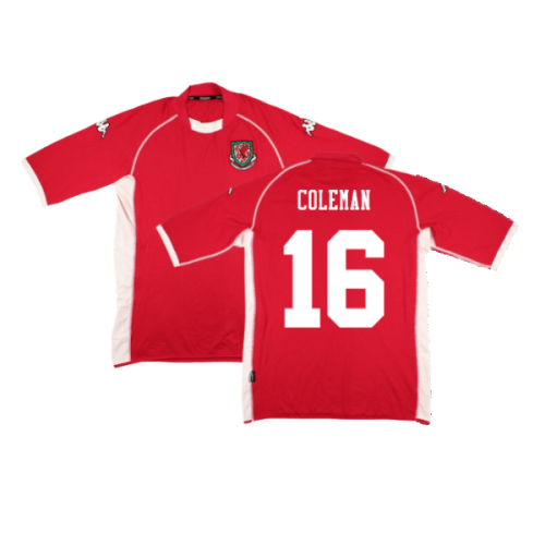 Wales 2002-03 Home Shirt ((Very Good) M) (Coleman 16)